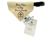 More Than a Dog, You're Family dog bandana - Off-White