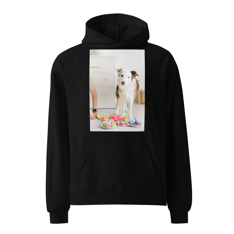 Custom pet photo oversized hoodie